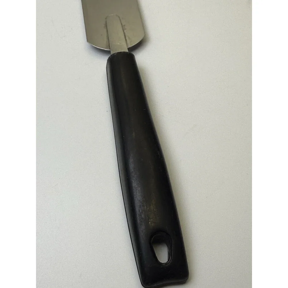 Vintage EKCO USA Stainless Steel Spatula Black Handle Baking Frosting Spreader